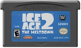 Cartridge artwork for Ice Age 2: The Meltdown on the Nintendo Game Boy Advance.