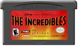 Cartridge artwork for Incredibles on the Nintendo Game Boy Advance.