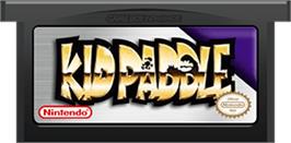 Cartridge artwork for Kid Paddle on the Nintendo Game Boy Advance.