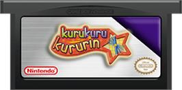 Cartridge artwork for Kuru Kuru Kururin on the Nintendo Game Boy Advance.