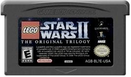 Cartridge artwork for LEGO Star Wars 2: The Original Trilogy on the Nintendo Game Boy Advance.