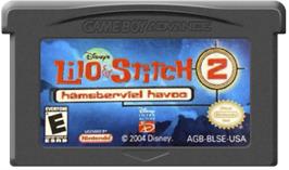 Cartridge artwork for Lilo & Stitch 2: Hamsterviel Havoc on the Nintendo Game Boy Advance.