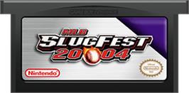 Cartridge artwork for MLB SlugFest 20-04 on the Nintendo Game Boy Advance.