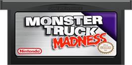 Cartridge artwork for Monster Truck Madness on the Nintendo Game Boy Advance.