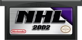 Cartridge artwork for NHL 2002 on the Nintendo Game Boy Advance.