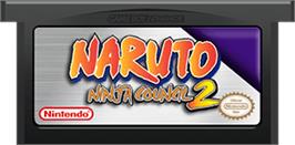 Cartridge artwork for Naruto: Ninja Council 2 on the Nintendo Game Boy Advance.