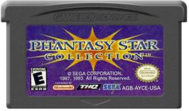 Cartridge artwork for Phantasy Star Collection on the Nintendo Game Boy Advance.