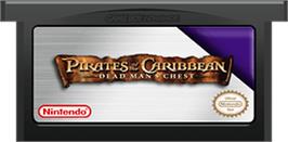 Cartridge artwork for Pirates of the Caribbean: Dead Man's Chest on the Nintendo Game Boy Advance.