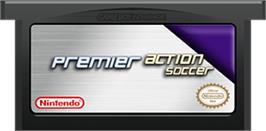 Cartridge artwork for Premier Action Soccer on the Nintendo Game Boy Advance.