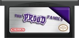 Cartridge artwork for Proud Family on the Nintendo Game Boy Advance.
