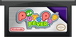 Cartridge artwork for Puyo Pop Fever on the Nintendo Game Boy Advance.