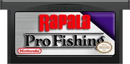 Cartridge artwork for Rapala Pro Fishing on the Nintendo Game Boy Advance.