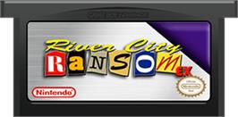 Cartridge artwork for River City Ransom on the Nintendo Game Boy Advance.
