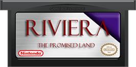 Cartridge artwork for Riviera: The Promised Land on the Nintendo Game Boy Advance.