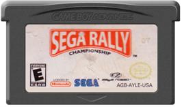 Cartridge artwork for Sega Rally Championship on the Nintendo Game Boy Advance.