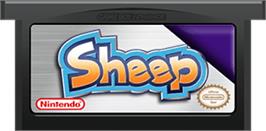 Cartridge artwork for Sheep on the Nintendo Game Boy Advance.