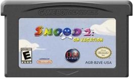 Cartridge artwork for Snood 2: On Vacation on the Nintendo Game Boy Advance.