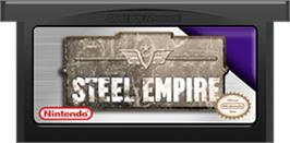 Cartridge artwork for Steel Empire on the Nintendo Game Boy Advance.