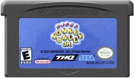 Cartridge artwork for Super Monkey Ball Jr. on the Nintendo Game Boy Advance.