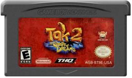 Cartridge artwork for Tak 2: The Staff of Dreams on the Nintendo Game Boy Advance.