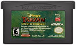 Cartridge artwork for Tarzan: Return to the Jungle on the Nintendo Game Boy Advance.