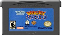 Cartridge artwork for Tiny Toon Adventures: Wacky Stackers on the Nintendo Game Boy Advance.