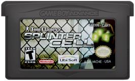 Cartridge artwork for Tom Clancy's Splinter Cell on the Nintendo Game Boy Advance.