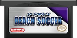 Cartridge artwork for Ultimate Beach Soccer on the Nintendo Game Boy Advance.