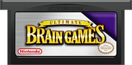 Cartridge artwork for Ultimate Brain Games on the Nintendo Game Boy Advance.