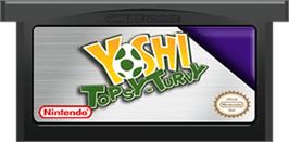 Cartridge artwork for Yoshi Topsy-Turvy on the Nintendo Game Boy Advance.