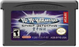 Cartridge artwork for Yu Yu Hakusho: Spirit Detective on the Nintendo Game Boy Advance.