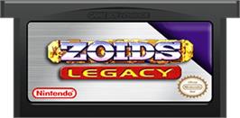 Cartridge artwork for Zoids: Legacy on the Nintendo Game Boy Advance.