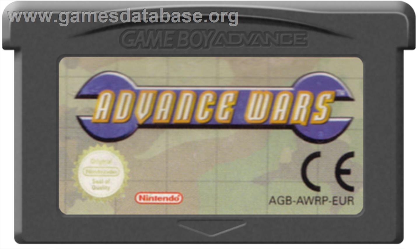 Advance Wars - Nintendo Game Boy Advance - Artwork - Cartridge