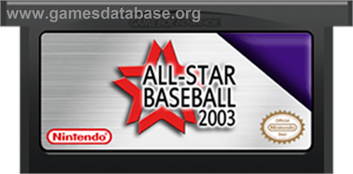 All-Star Baseball 2003 - Nintendo Game Boy Advance - Artwork - Cartridge
