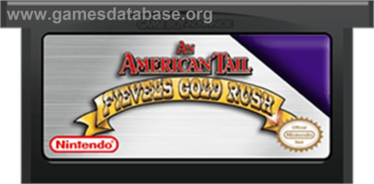 An American Tail: Fievel's Gold Rush - Nintendo Game Boy Advance - Artwork - Cartridge