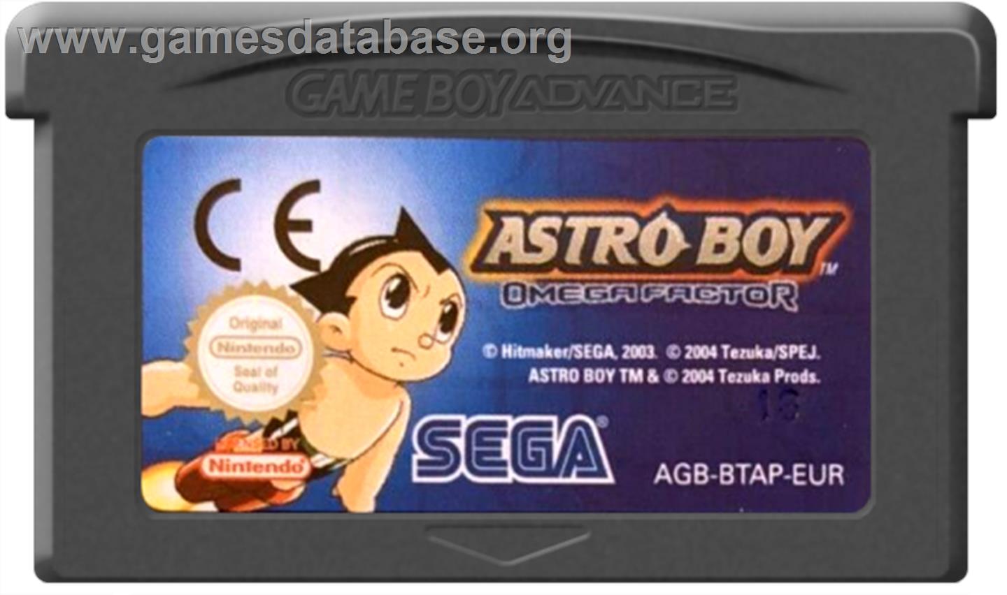 Astro Boy: Omega Factor - Nintendo Game Boy Advance - Artwork - Cartridge