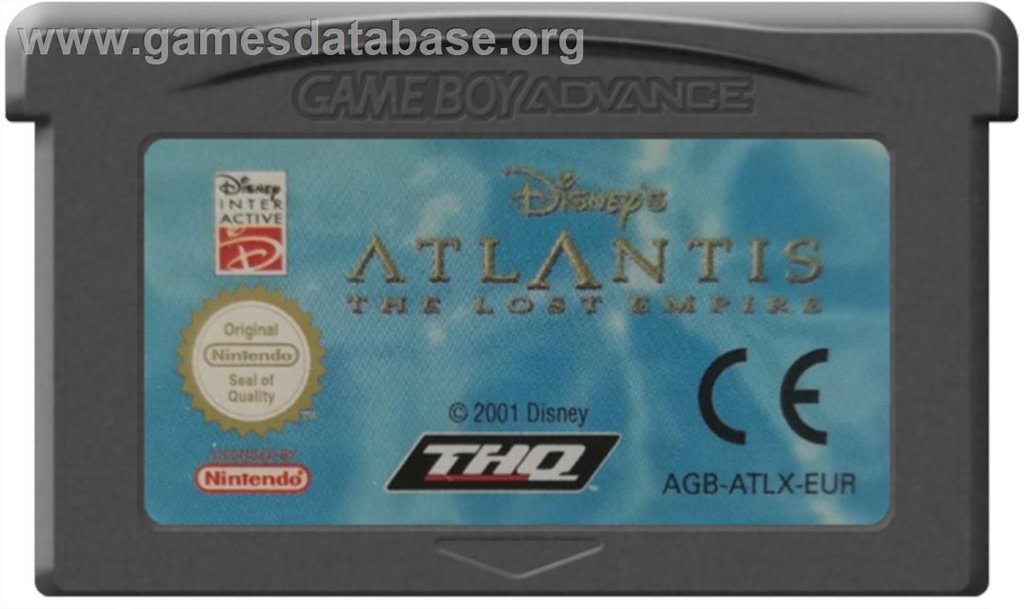 Atlantis: The Lost Empire - Nintendo Game Boy Advance - Artwork - Cartridge