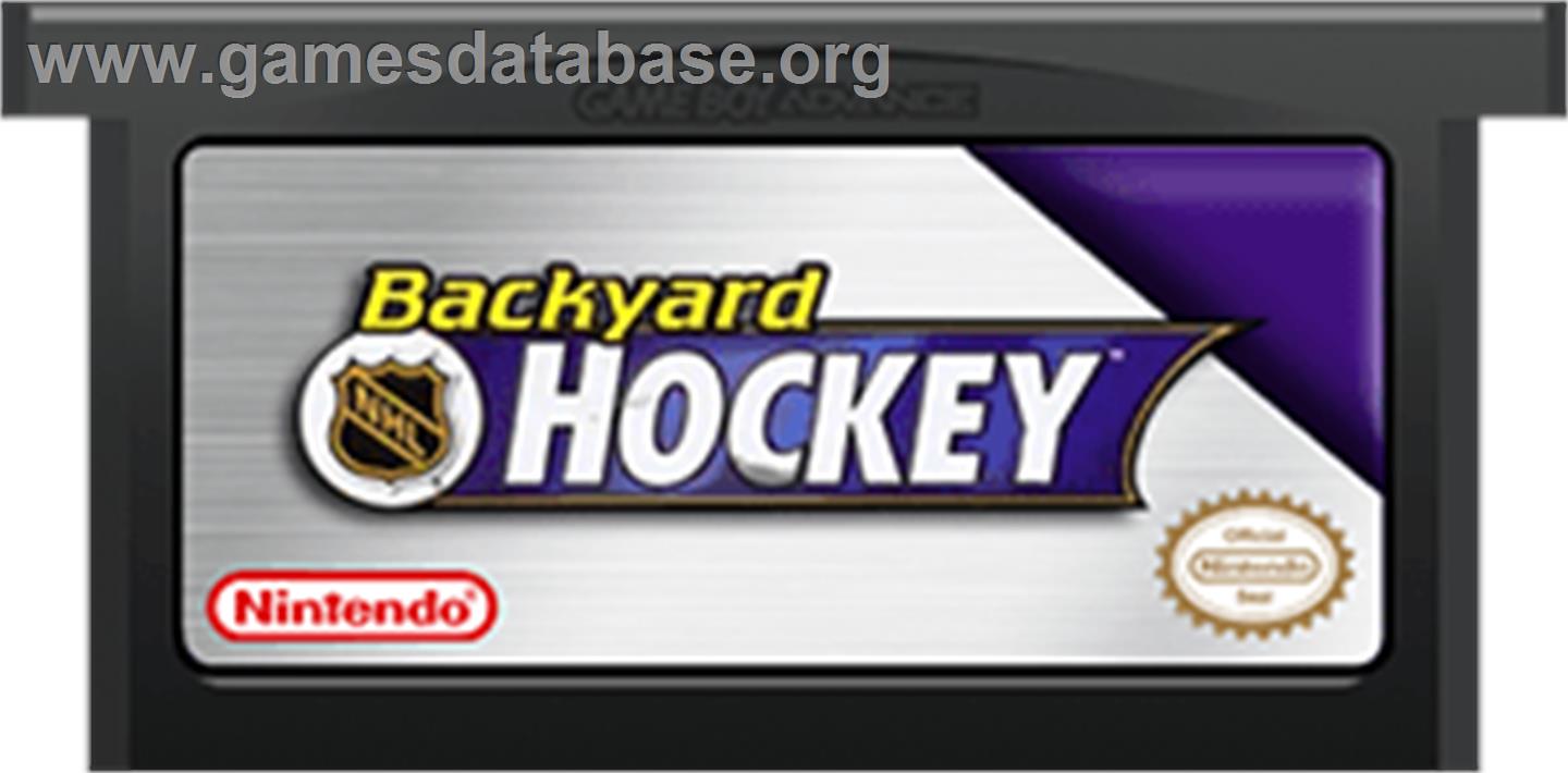 Backyard Hockey - Nintendo Game Boy Advance - Artwork - Cartridge