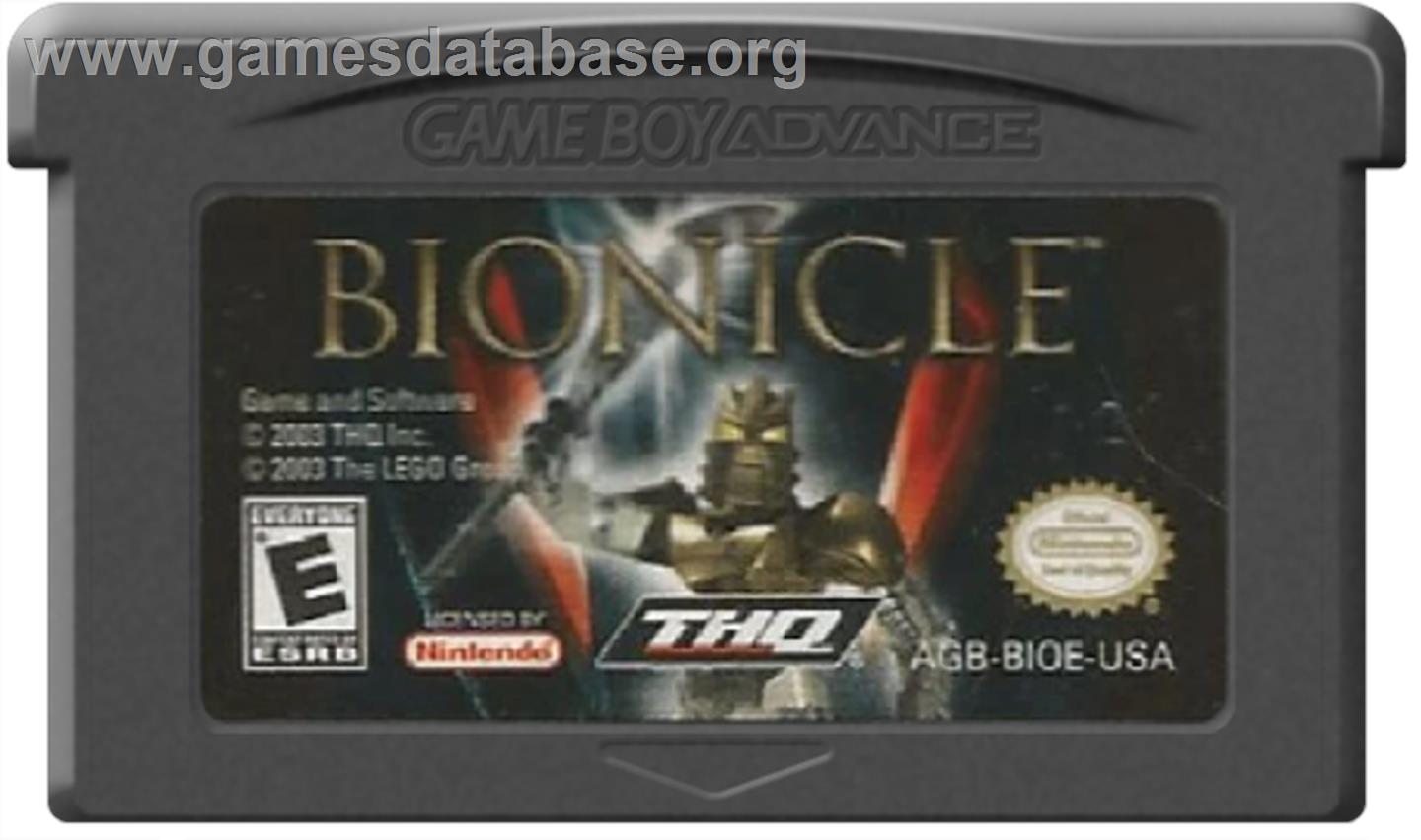 Bionicle: Matoran Adventures - Nintendo Game Boy Advance - Artwork - Cartridge