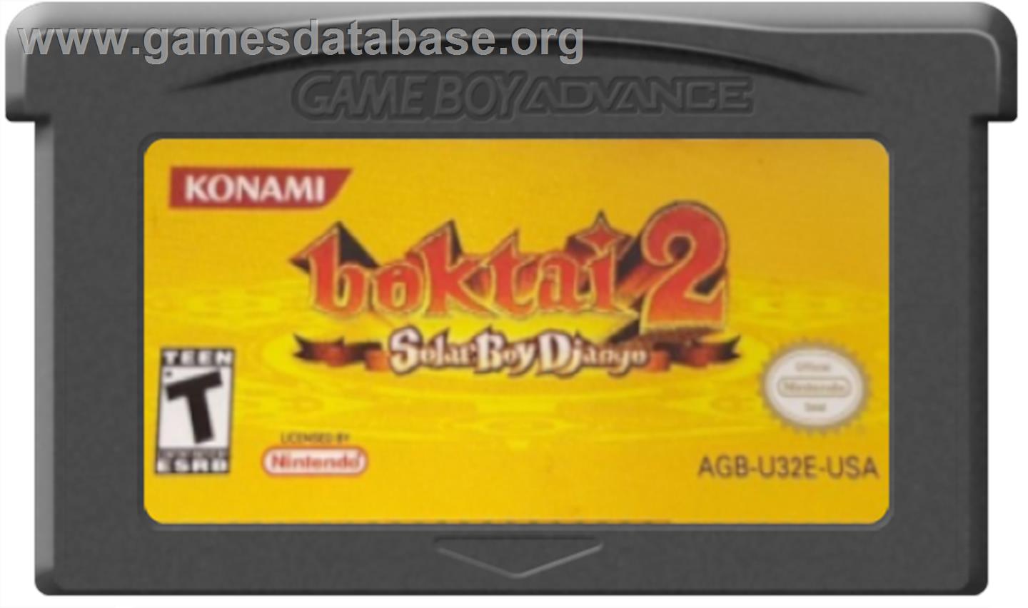 Boktai 2: Solar Boy Django - Nintendo Game Boy Advance - Artwork - Cartridge