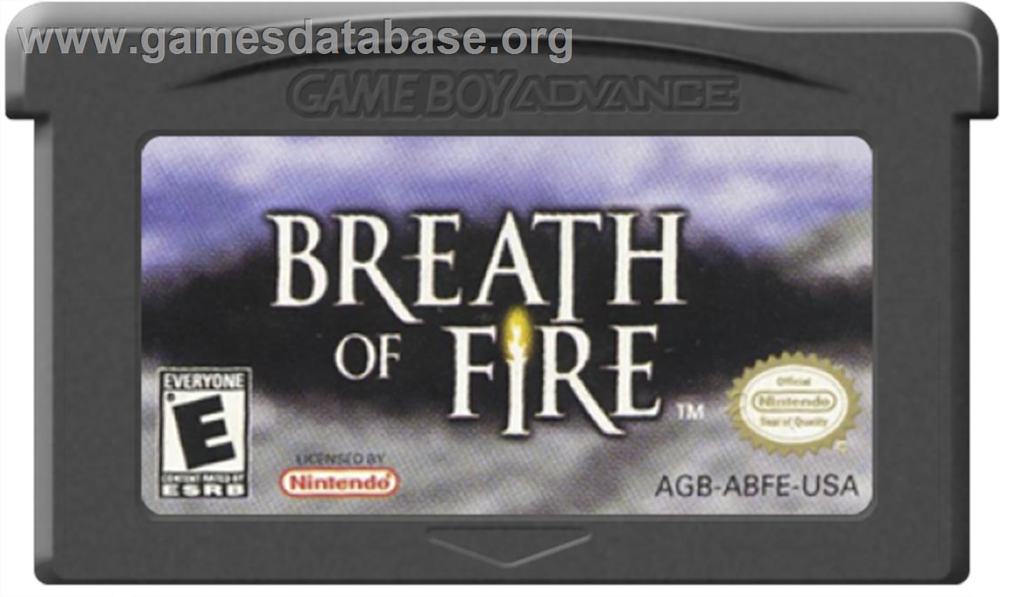 Breath of Fire: Ryuu no Senshi - Nintendo Game Boy Advance - Artwork - Cartridge