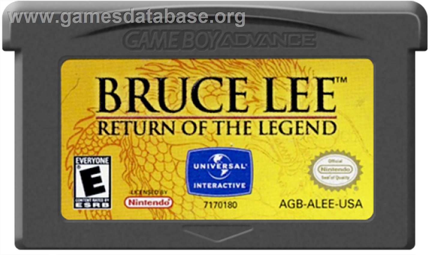 Bruce Lee: Return of the Legend - Nintendo Game Boy Advance - Artwork - Cartridge