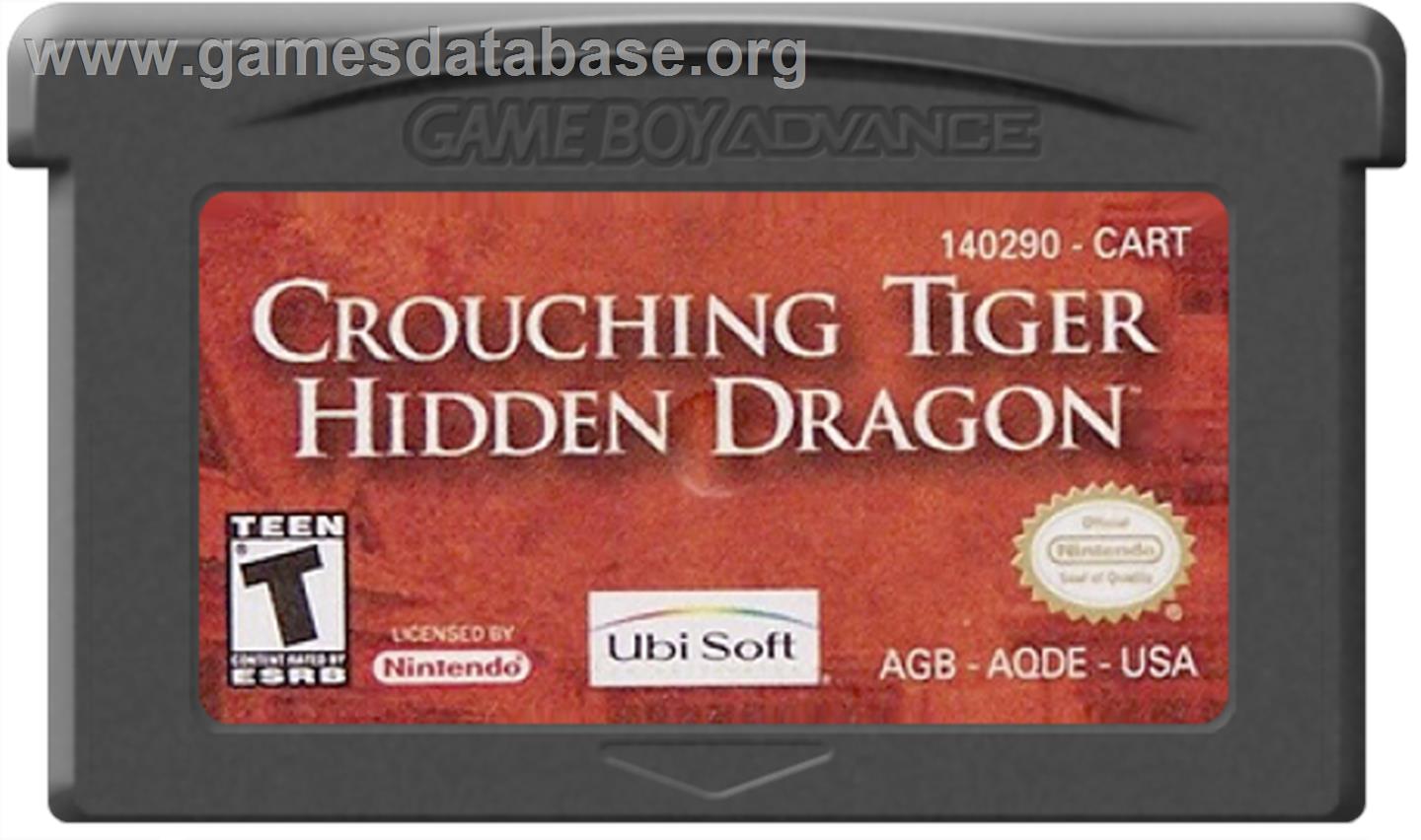 Crouching Tiger, Hidden Dragon - Nintendo Game Boy Advance - Artwork - Cartridge