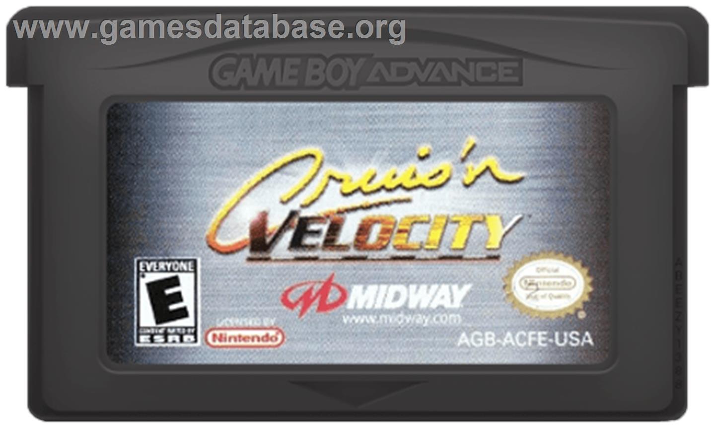 Cruis'n Velocity - Nintendo Game Boy Advance - Artwork - Cartridge