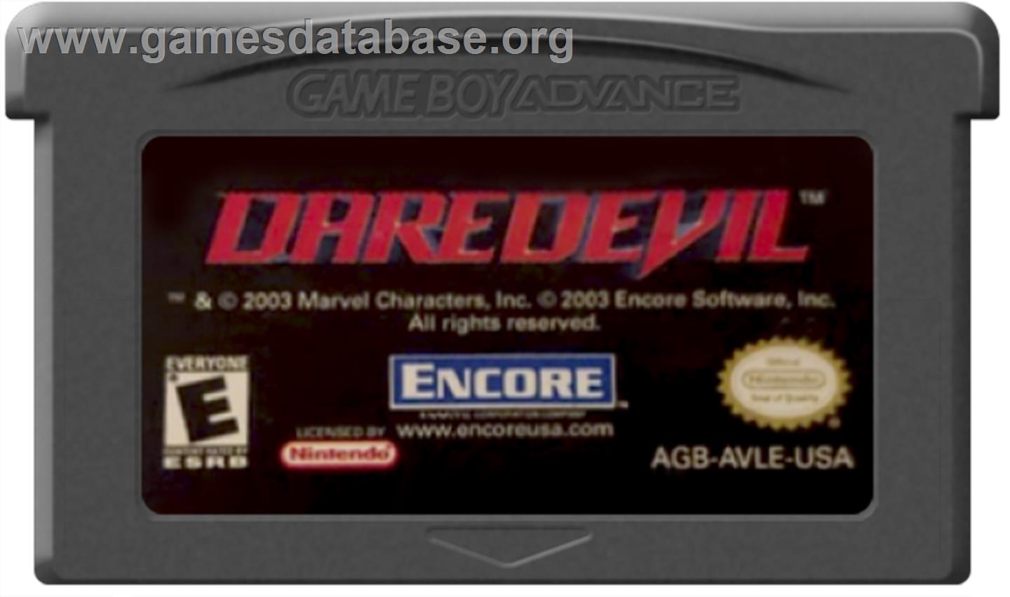 Daredevil - Nintendo Game Boy Advance - Artwork - Cartridge