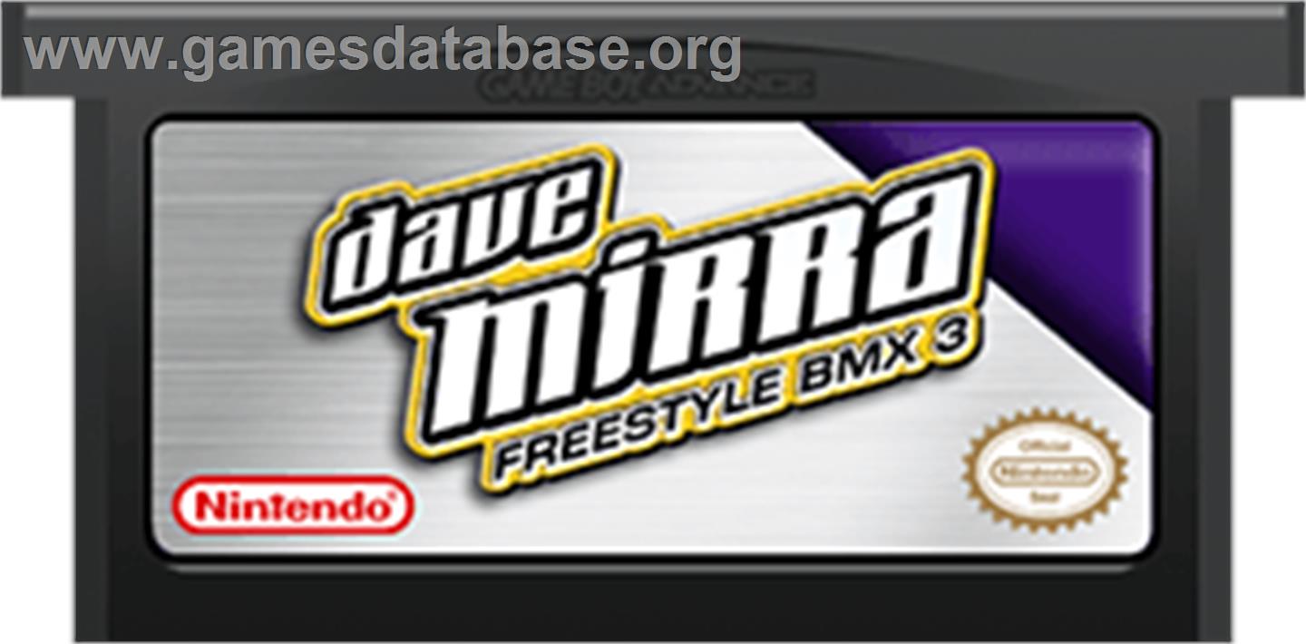 Dave Mirra Freestyle BMX 3 - Nintendo Game Boy Advance - Artwork - Cartridge