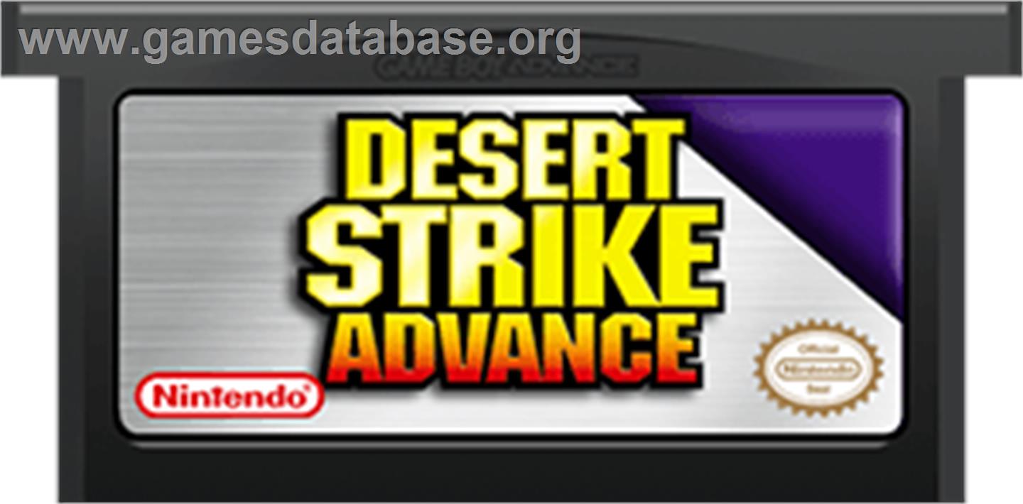 Desert Strike: Return to the Gulf - Nintendo Game Boy Advance - Artwork - Cartridge