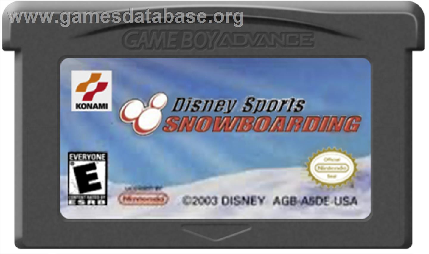 Disney Sports Snowboarding - Nintendo Game Boy Advance - Artwork - Cartridge