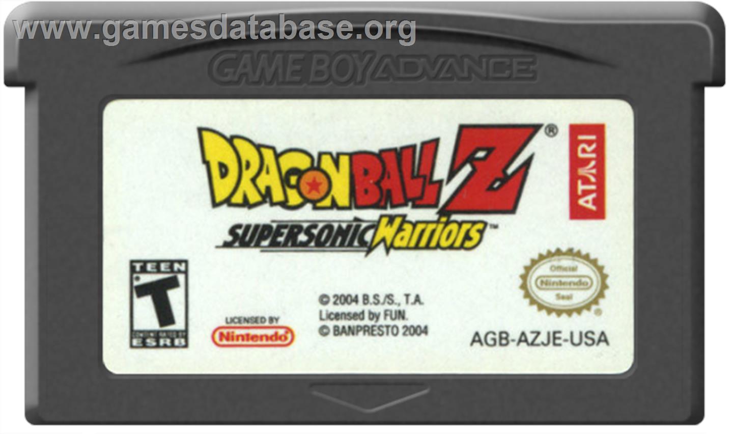 Dragonball Z: Supersonic Warriors - Nintendo Game Boy Advance - Artwork - Cartridge