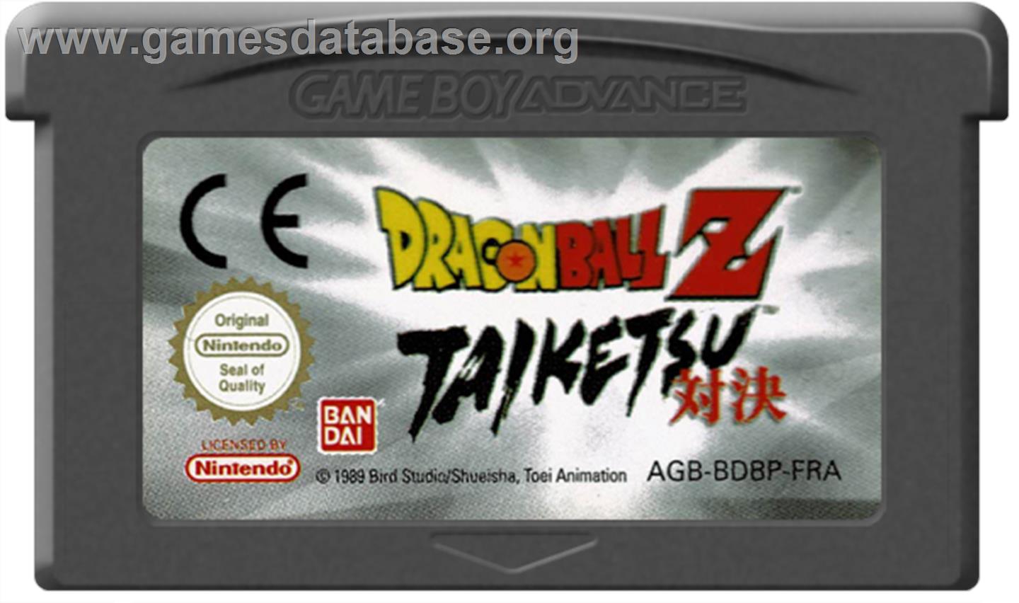 Dragonball Z: Taiketsu - Nintendo Game Boy Advance - Artwork - Cartridge